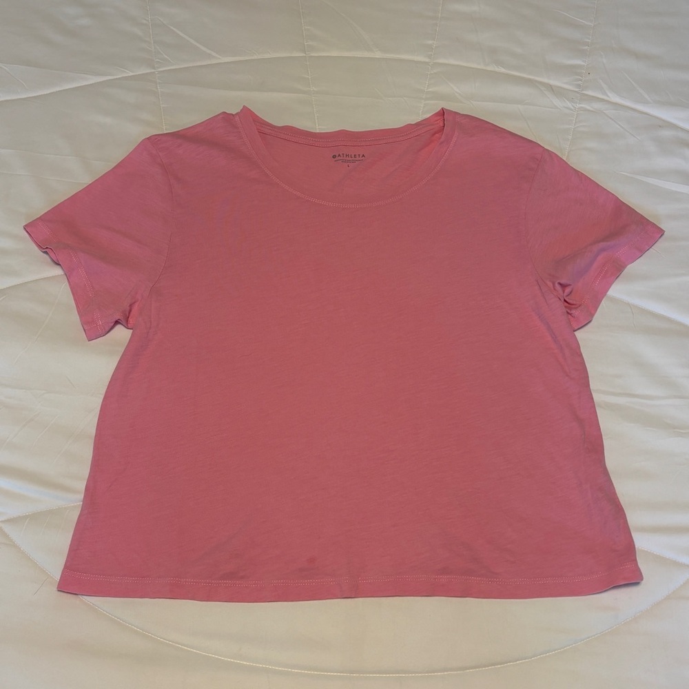 Athleta Pink Short Sleeve Tee
